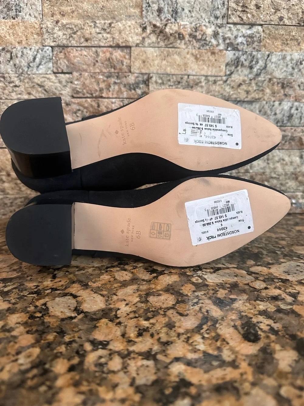 Kate Spade New York Suede Ankle Booties Black